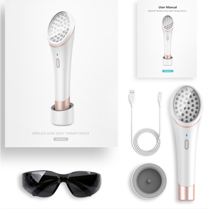 Color Light Acne Treatment Device with Mask