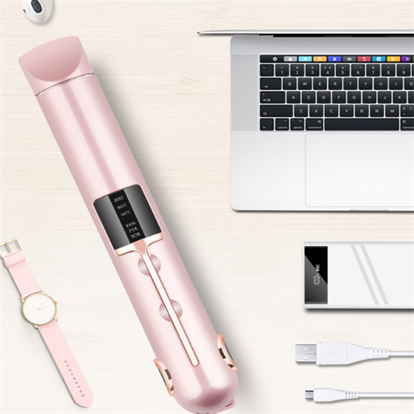 2-in-1 Hair Curler and Straightener (rechargeable usb port)