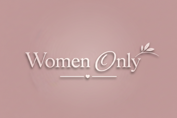 Text 'Women Only' on a transparent background
