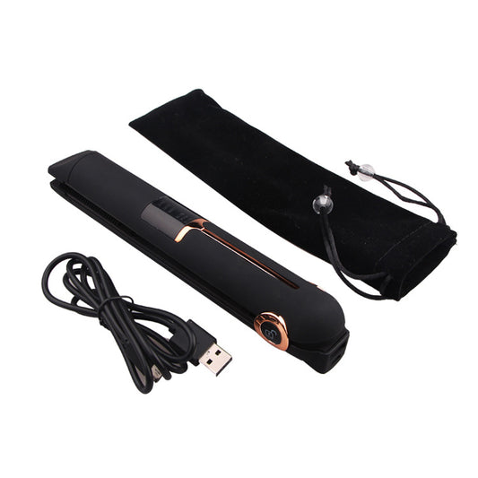 2-in-1 Hair Curler and Straightener (rechargeable usb port)